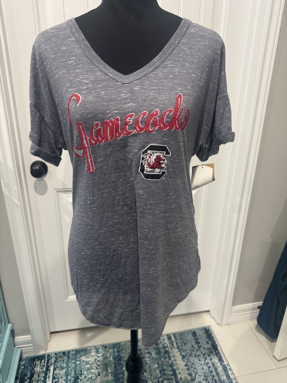 New University of South Carolina Gamecocks Vintage Style T-Shirt Women’s Sz Lg